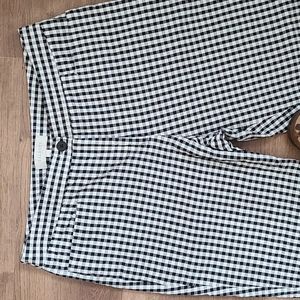 Talbots Black and White Ankle Pants